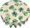 Summer Tropical Leaf Tablecloth Round Hawaiian Monstera Palm Tree Leaves Table Cover
